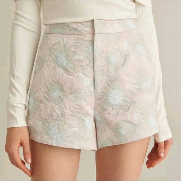 RELAXED FIT JACQUARD SHORTS - Picture 8 of 8